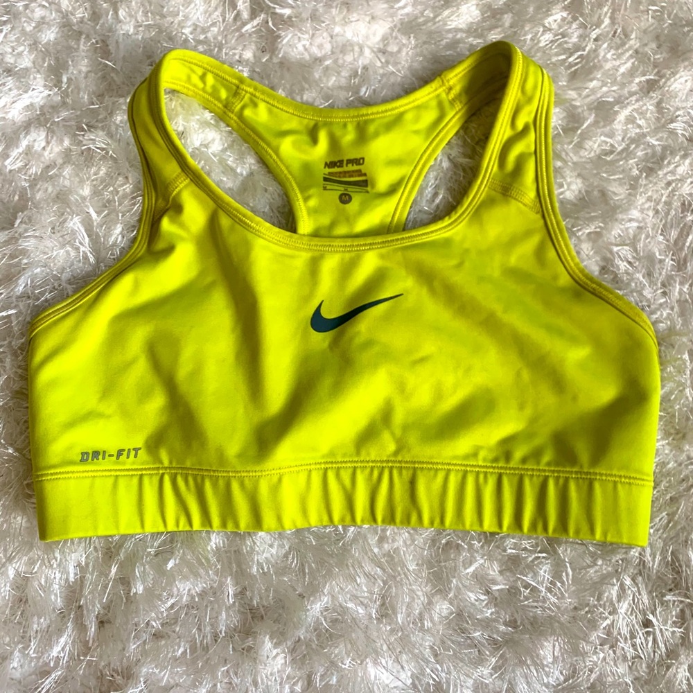 Nike bra lime yellow/green